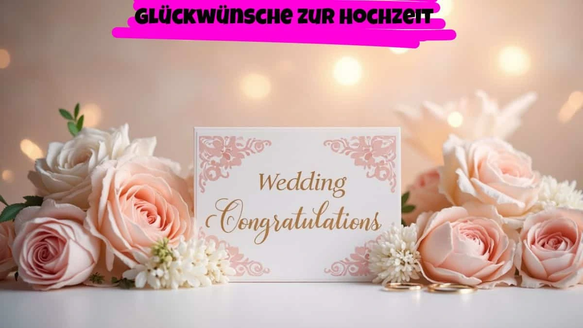 Glückwünsche zur Hochzeit: Die schönsten Ideen und Sprüche